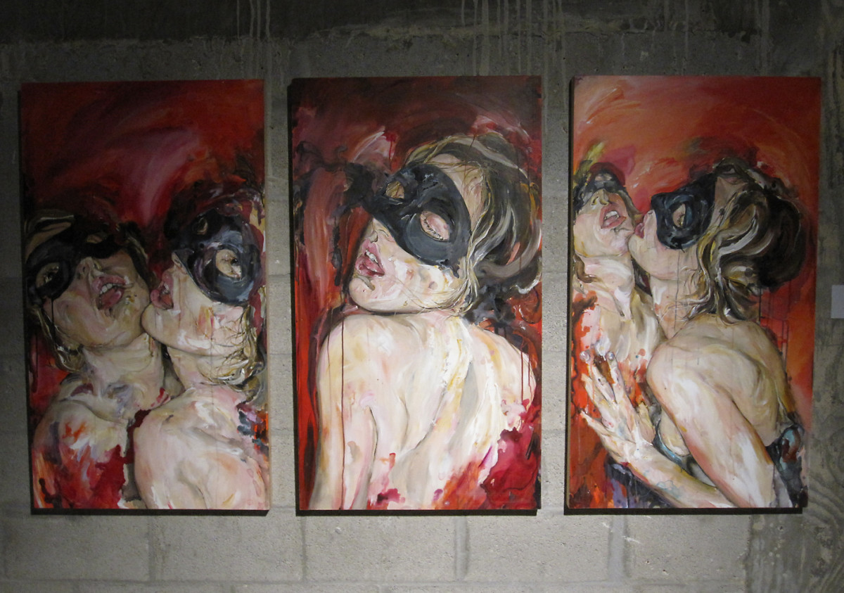 Ben Olsen Artwork at The "Voyeur" Exhibit - XXXX Magazine, "The Untitled Magazine" Art Basel Miami 2010
