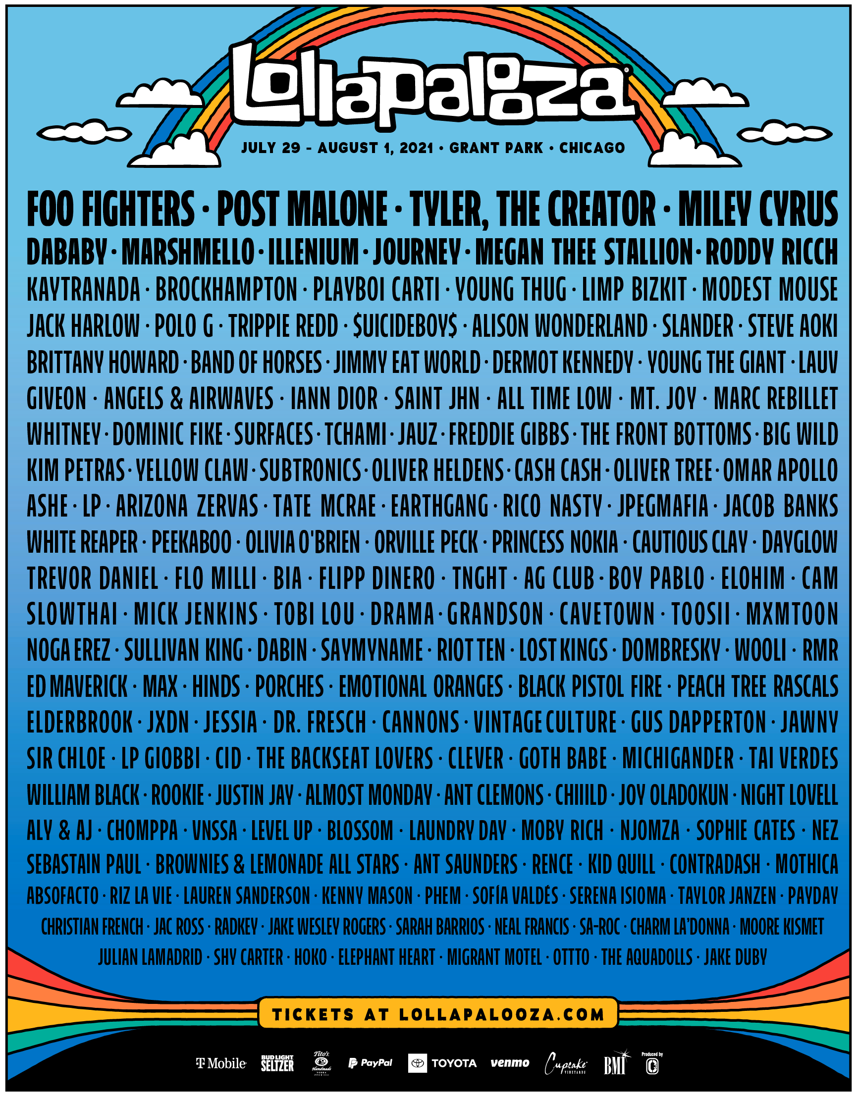 LOLLAPALOOZA IS COMING BACK THIS SUMMER. HERE IS WHAT TO EXPECT. THE