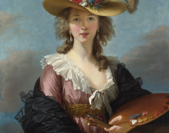 Self portrait in a Straw Hat by Elisabeth Louise Vigée Lebrun resize
