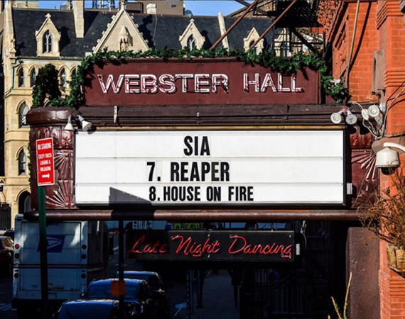 Sia Reaper WebsterHall NY