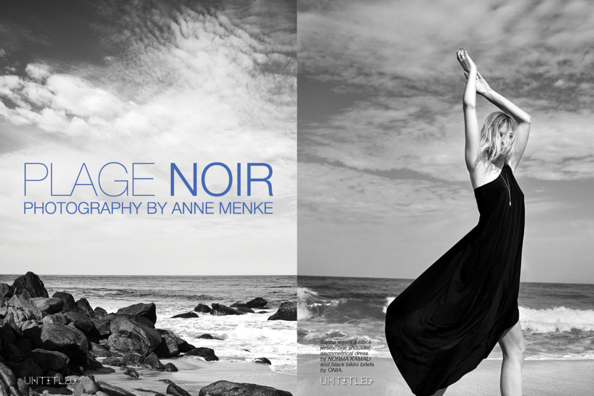 "Plage Noir" Photography by Anne Menke for The Untitled Magazine