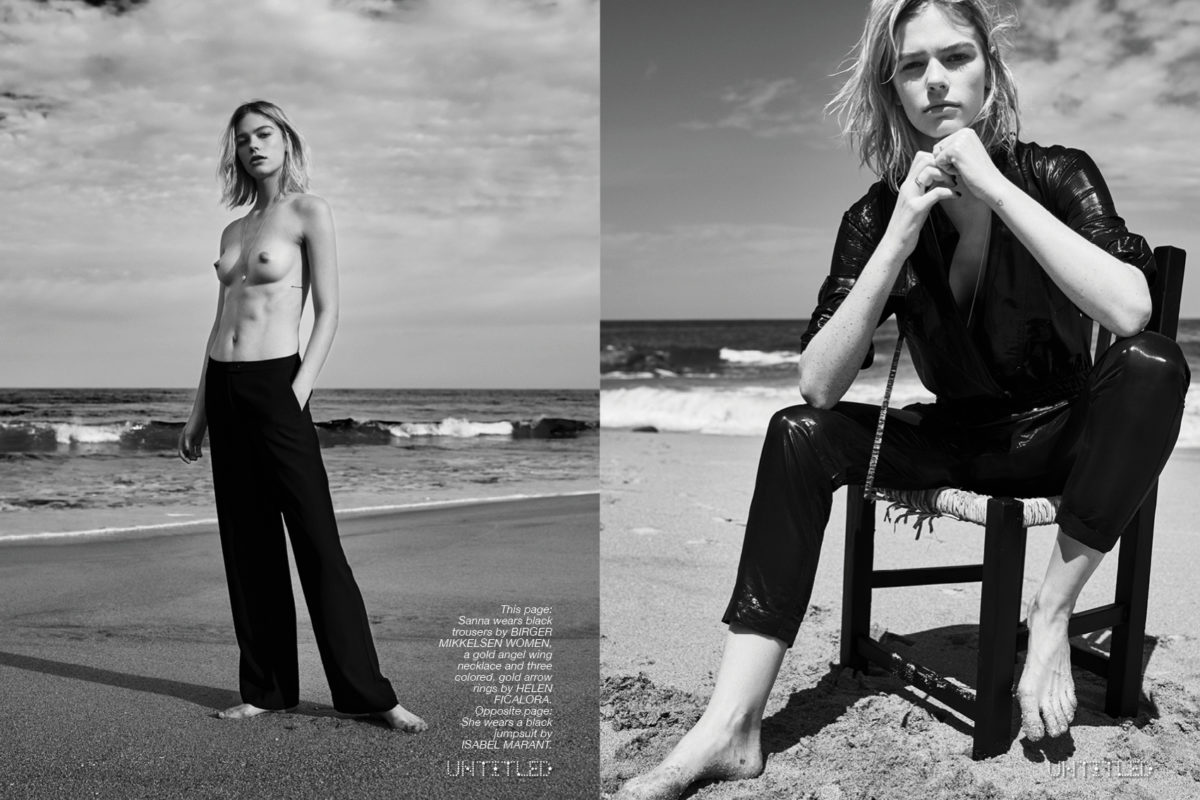 "Plage Noir" Photography by Anne Menke for The Untitled Magazine