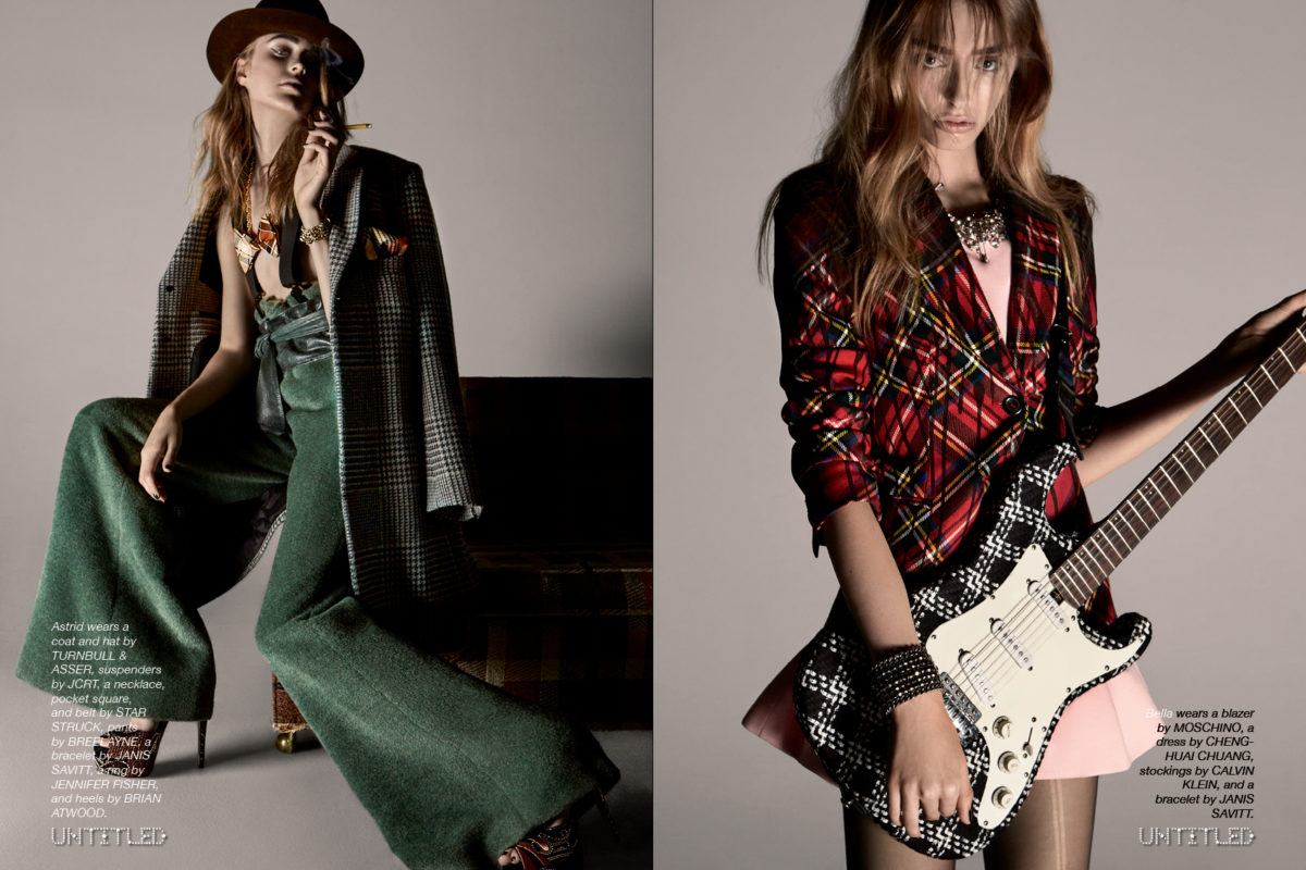 Perfectly Plaid - The Untitled Magazine Fashion Exclusive with Photography by Liz Von Hoene