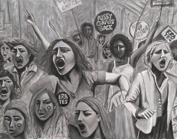 Indira Cesarine 22PROTEST22 Oil on Canvas THE UNTITLED SPACE