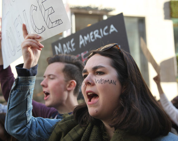 Anti Trump Protest November 2016 Photo The Untitled Magazine Female Protester preview