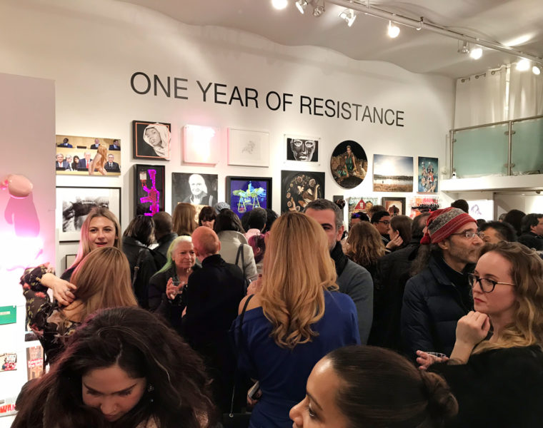 ONE YEAR OF RESISTANCE Exhibit Opening Reception The Untitled Space 110