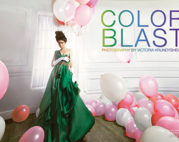 Color blast photography by Victoria Krundysheva for The Untitled Magazine