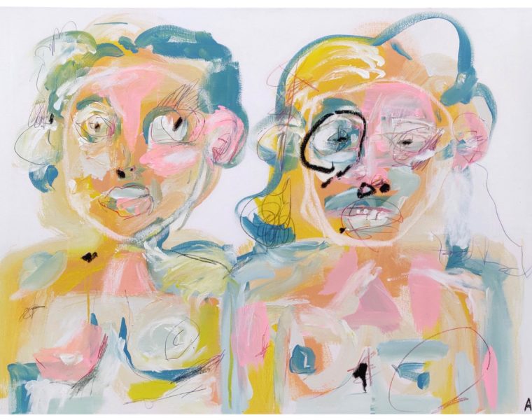 2 Pastel Women Side by Side AM