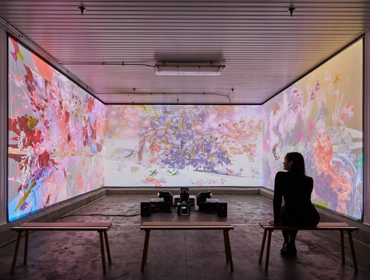 1. SBLA TRANSFER gallery TRANSFER DOWNLOAD LA video projection