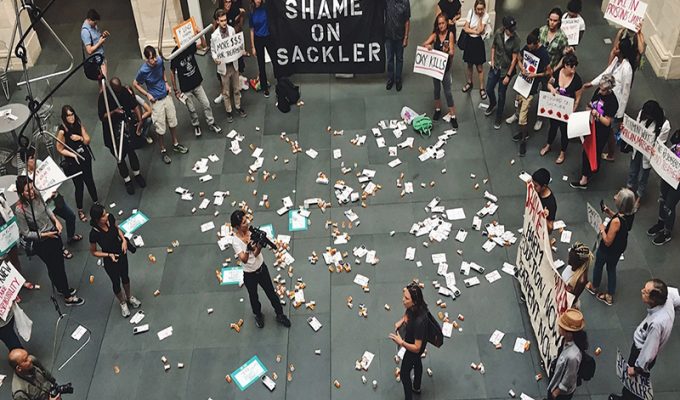 Sackler Protest feature