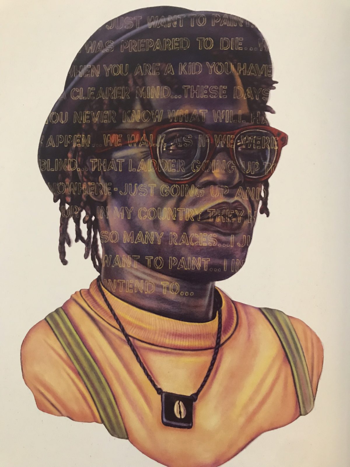 Grace Graupe Pillard Word Portrait of Carl pastelscutoutcanvas