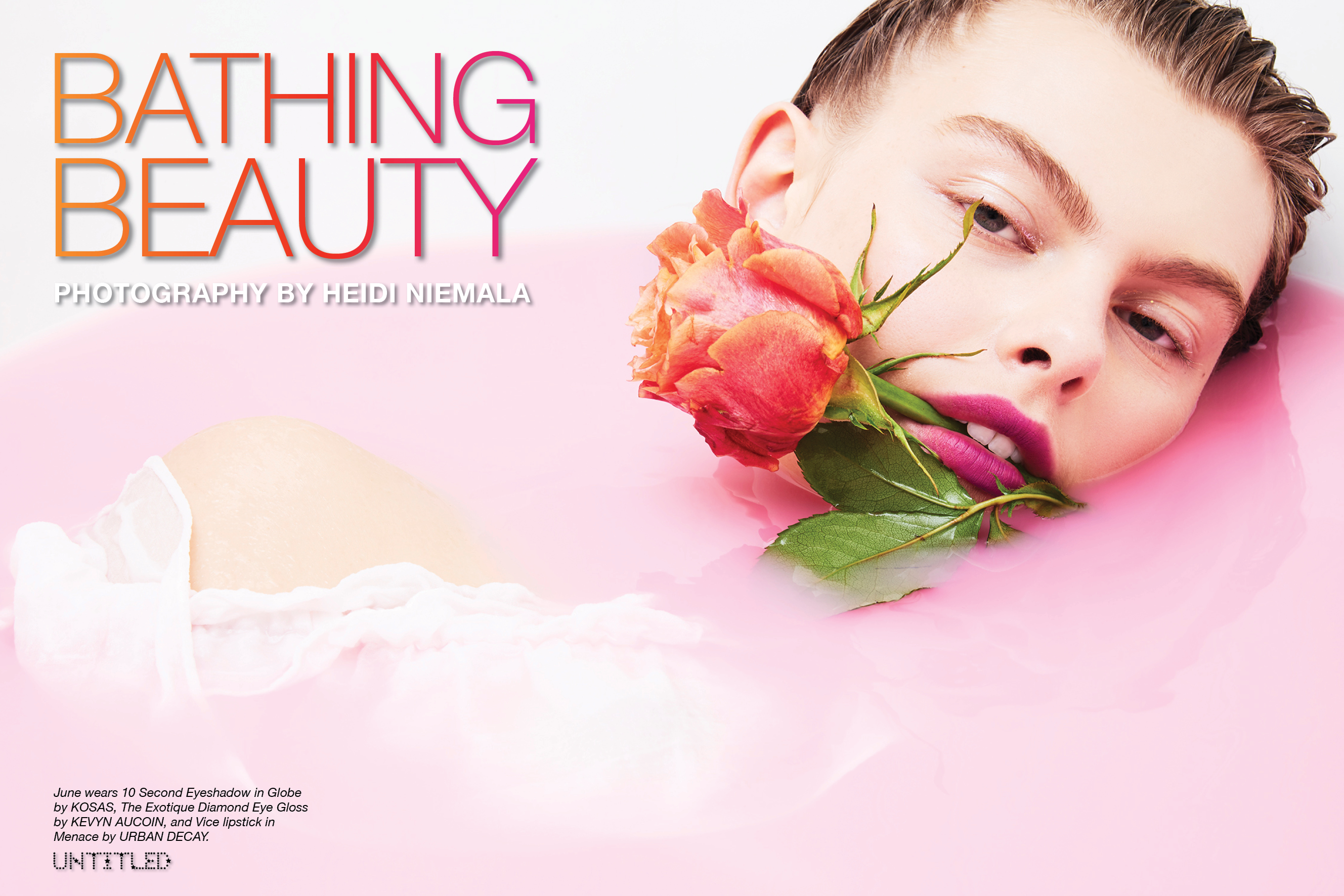 BATHING BEAUTY Photography by Heidi Niemala The Untitled Magazine1