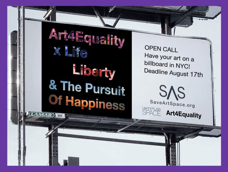 Art4equality x Saveartspace NYC Open Call August 17th CROP