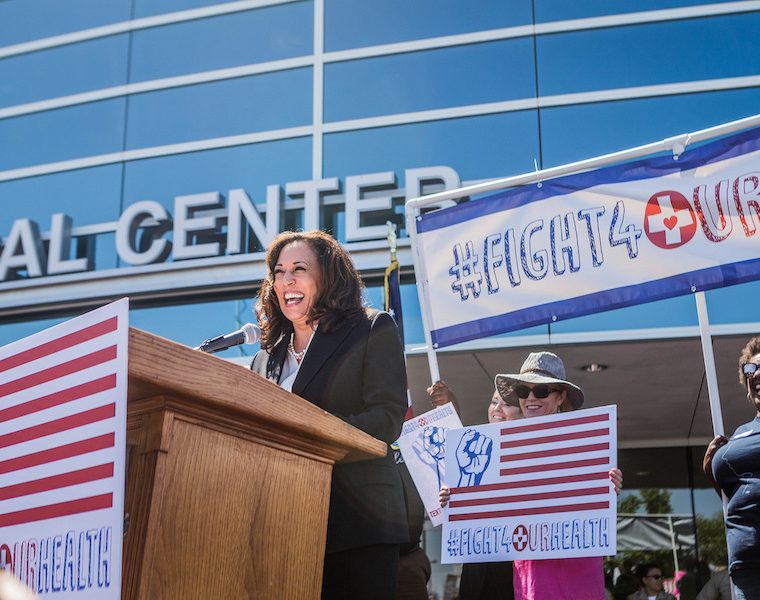 Kamala Harris at July 3 2017 healthcare rally 4 copy