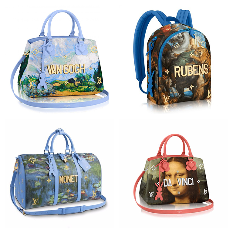 Louis Vuitton and Jeff Koons unveil a collection of bags and accessories