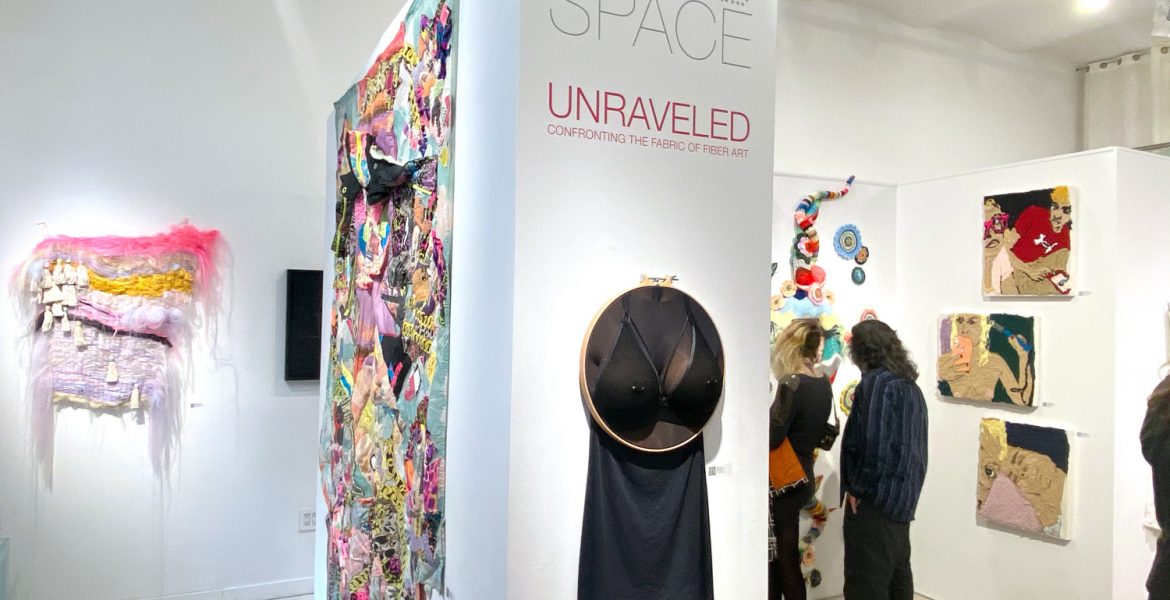 UNRAVELED Confronting The Fabric Of Fiber Art Group Exhibition The Untitled Space Opening Reception 001