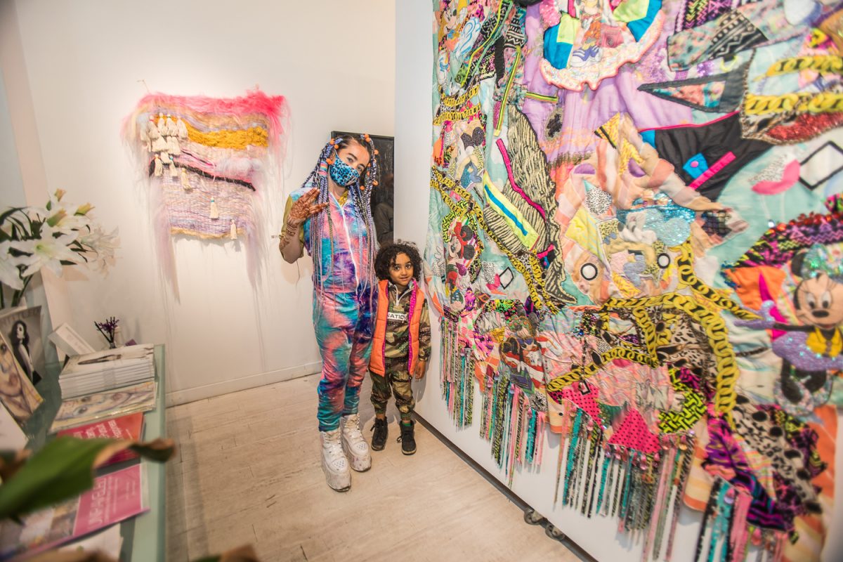 UNRAVELED Confronting The Fabric Of Fiber Art Group Exhibition The Untitled Space Opening Reception 014