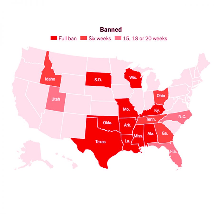 STATES IN WHICH ABORTION IS BANNED copy