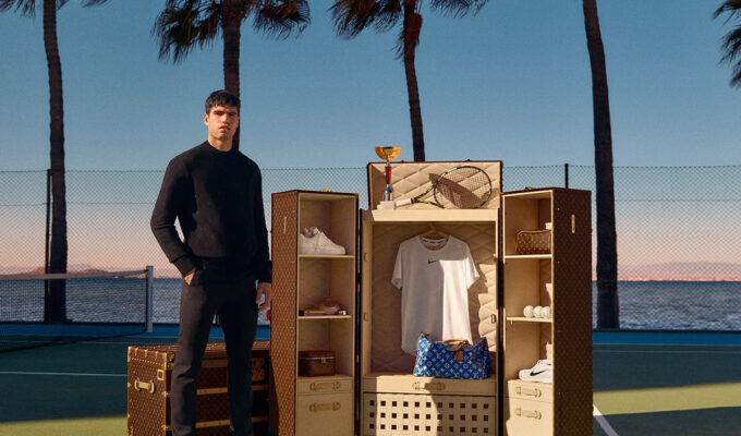 Photo of Carlos Alcaraz for Louis Vuitton by Dan Jackson.