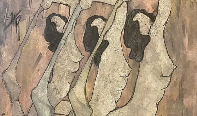 2020 STRIP FREE Acrylic Paint Charcoal on Canvas 30x40 Inches featured