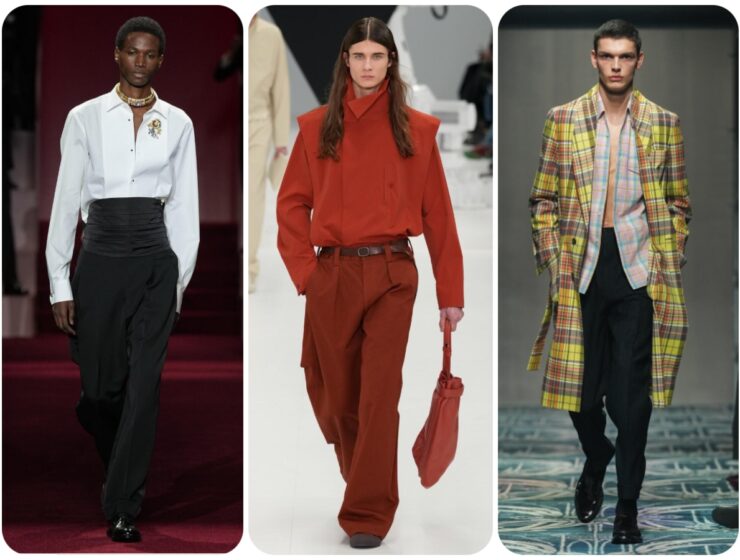 Menswear Milan Paris 2025 collage
