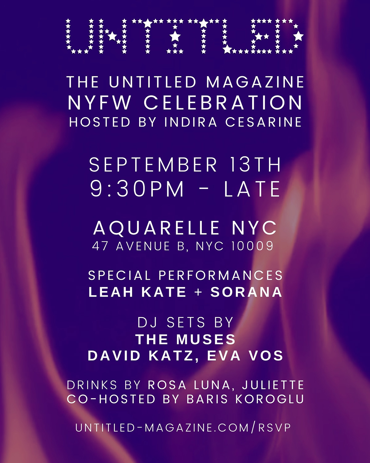 UNTITLED MAGAZINE NYFW INVITE 2025 PARTY