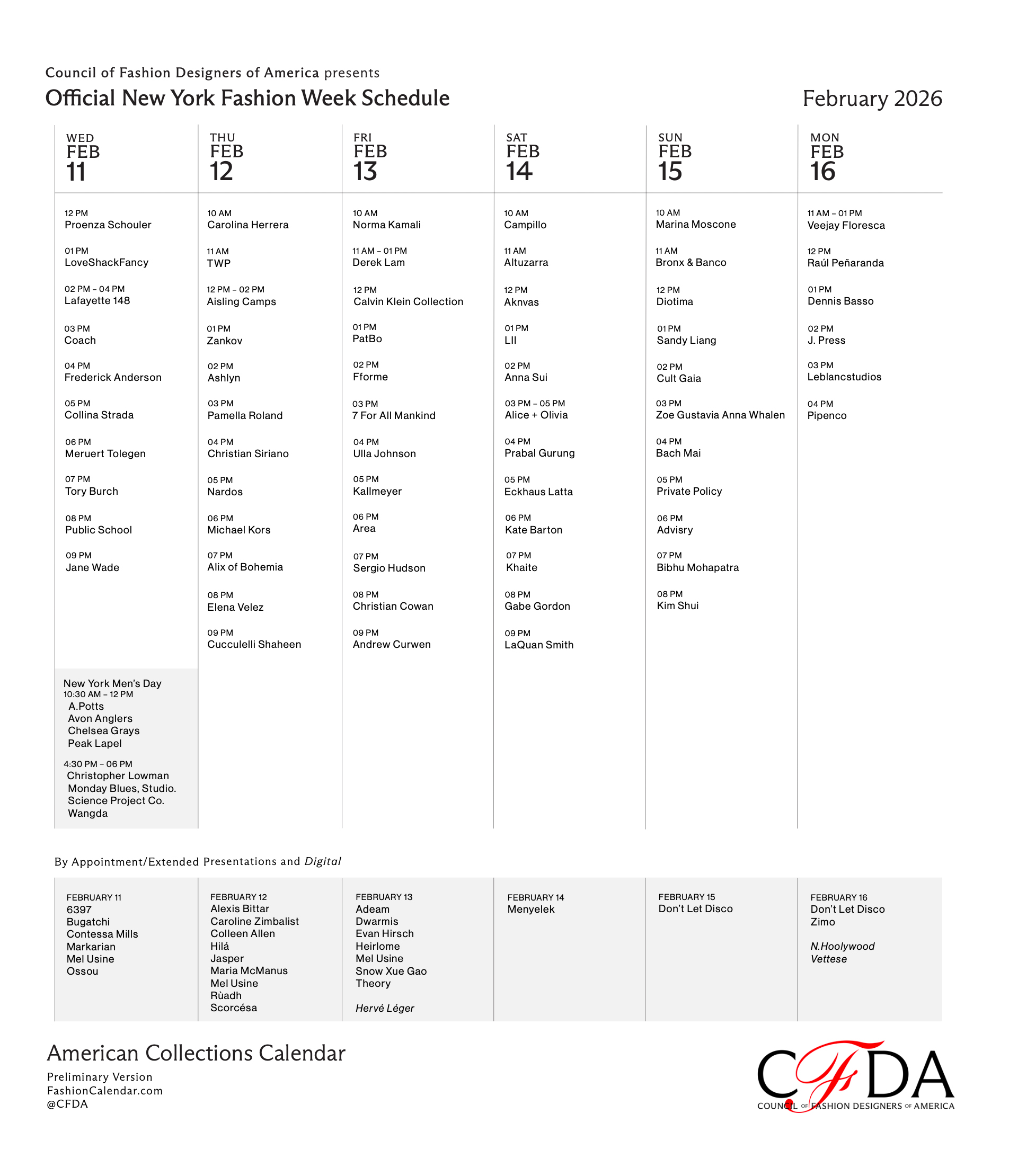 nyfw fw 2026