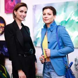 Mila Akopova and Irina Lakshin attend The "DREAM" Exhibition reception, The Untitled Space gallery, NYC, September 25, 2026