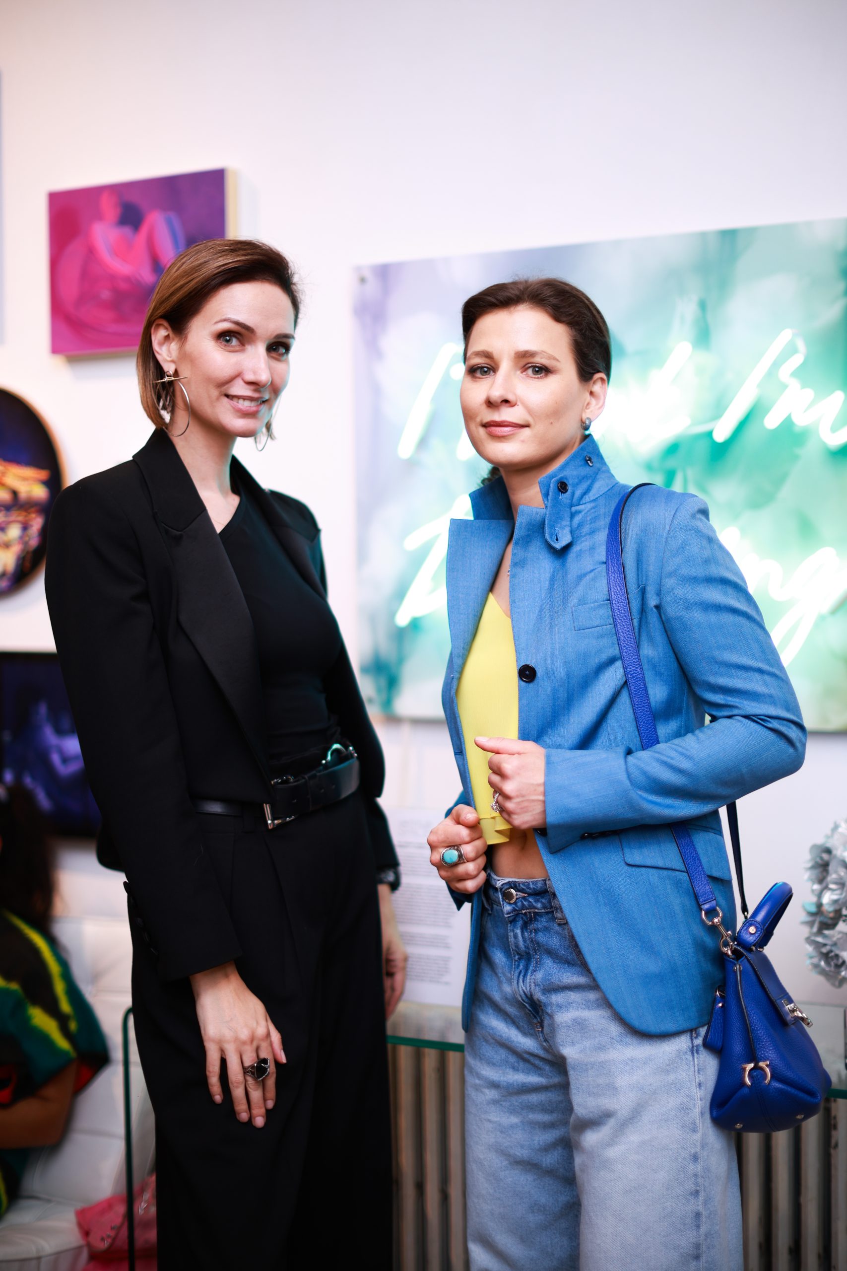 Mila Akopova and Irina Lakshin attend The "DREAM" Exhibition reception, The Untitled Space gallery, NYC, September 25, 2026