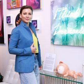 Irina Lakshin attends The "DREAM" Exhibition reception, The Untitled Space gallery, NYC, September 25, 2026