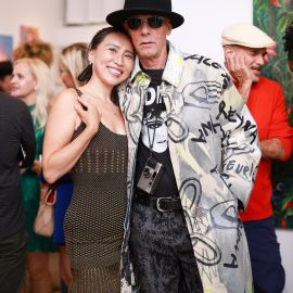 Dustin Pop and guest attend The "DREAM" Exhibition reception, The Untitled Space gallery, NYC, September 25, 2026