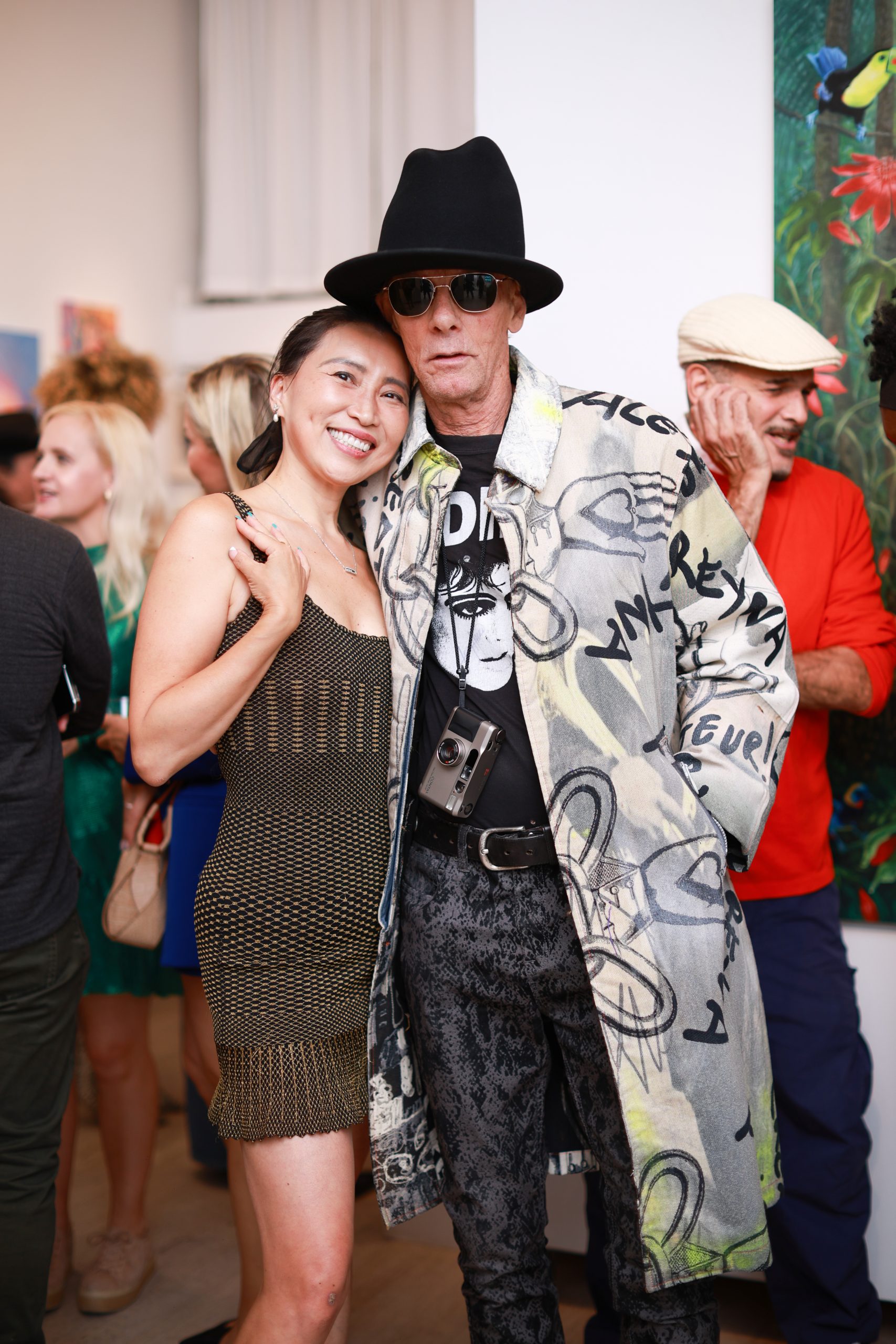 Dustin Pop and guest attend The "DREAM" Exhibition reception, The Untitled Space gallery, NYC, September 25, 2026