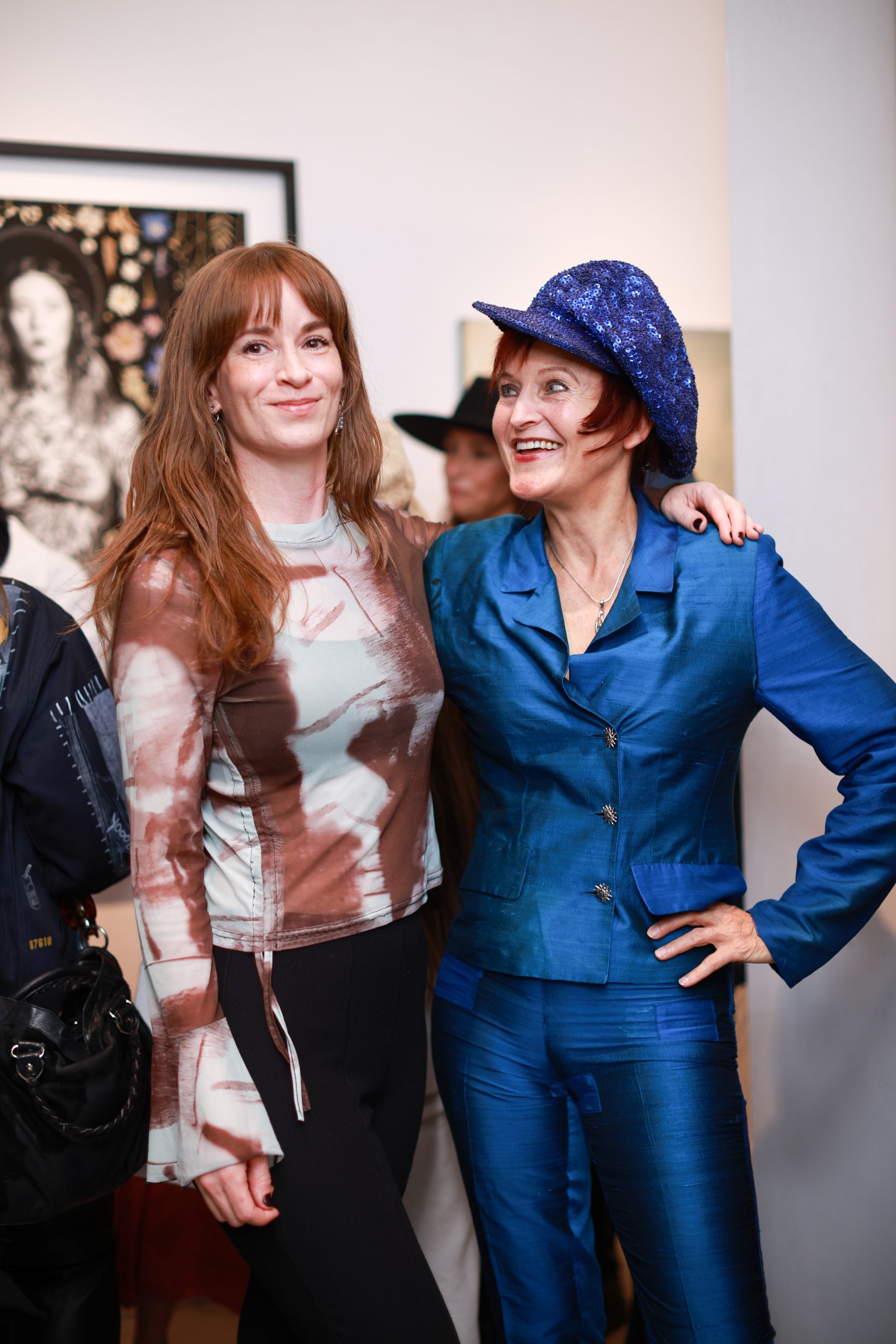 Sol Kjøk and guest attend The "DREAM" Exhibition reception, The Untitled Space gallery, NYC, September 25, 2026