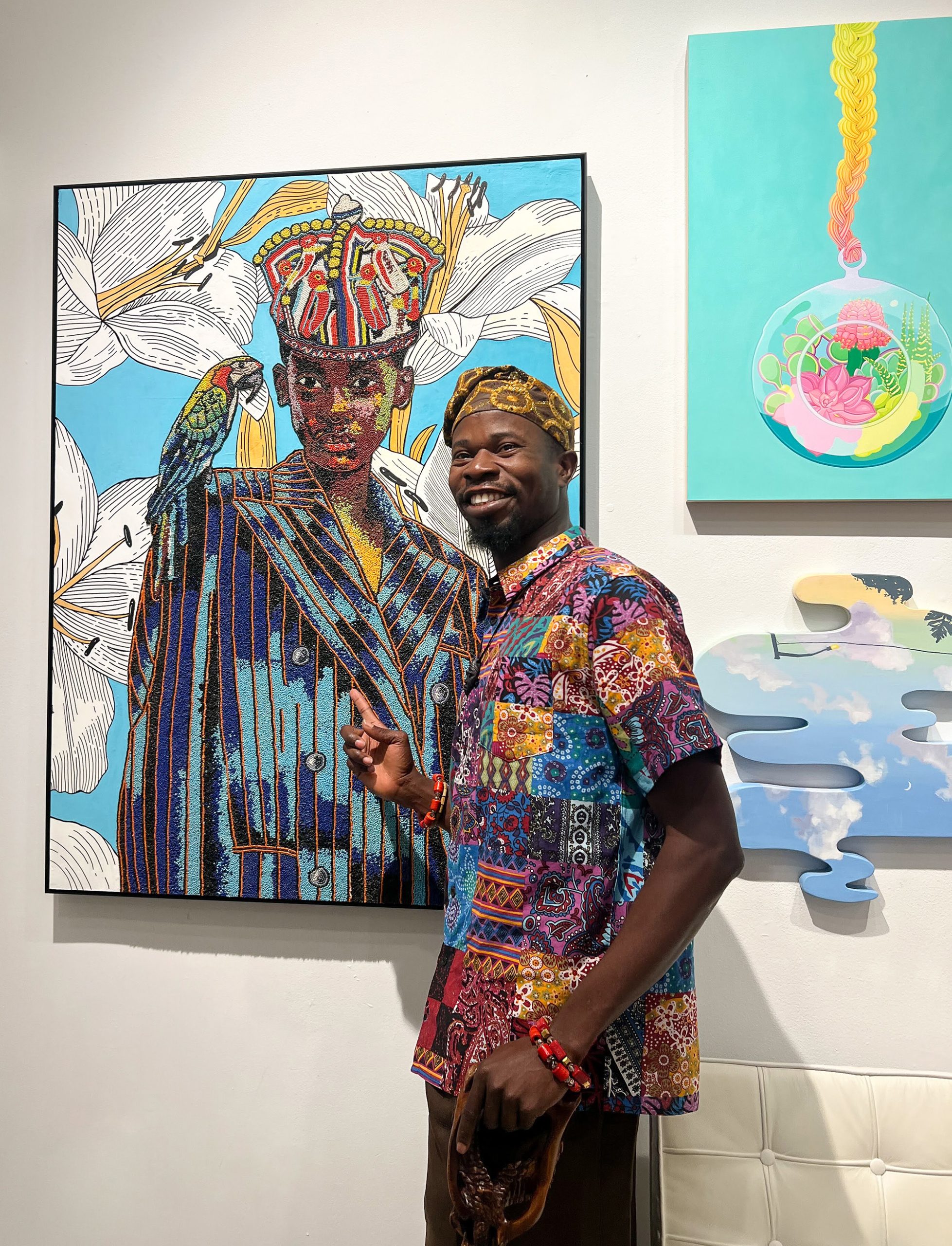 Sunday Olaniyi attends The "DREAM" Exhibition reception, The Untitled Space gallery, NYC, September 25, 2026