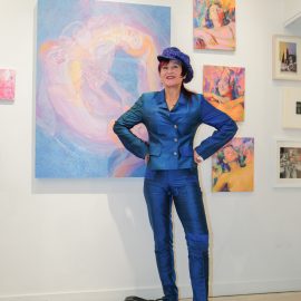 Sol Kjøk attends The "DREAM" Exhibition reception, The Untitled Space gallery, NYC, September 25, 2026