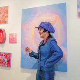 Sol Kjøk attends The "DREAM" Exhibition reception, The Untitled Space gallery, NYC, September 25, 2026