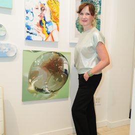 Oksana Berzinsh attends The "DREAM" Exhibition reception, The Untitled Space gallery, NYC, September 25, 2026