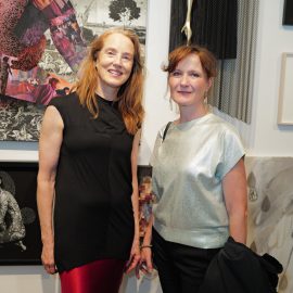 Victoria Selbach and Oksana Berzinsh attend The "DREAM" Exhibition reception, The Untitled Space gallery, NYC, September 25, 2026