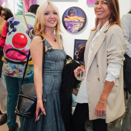 Jo Gamel and guest attend The "DREAM" Exhibition reception, The Untitled Space gallery, NYC, September 25, 2026