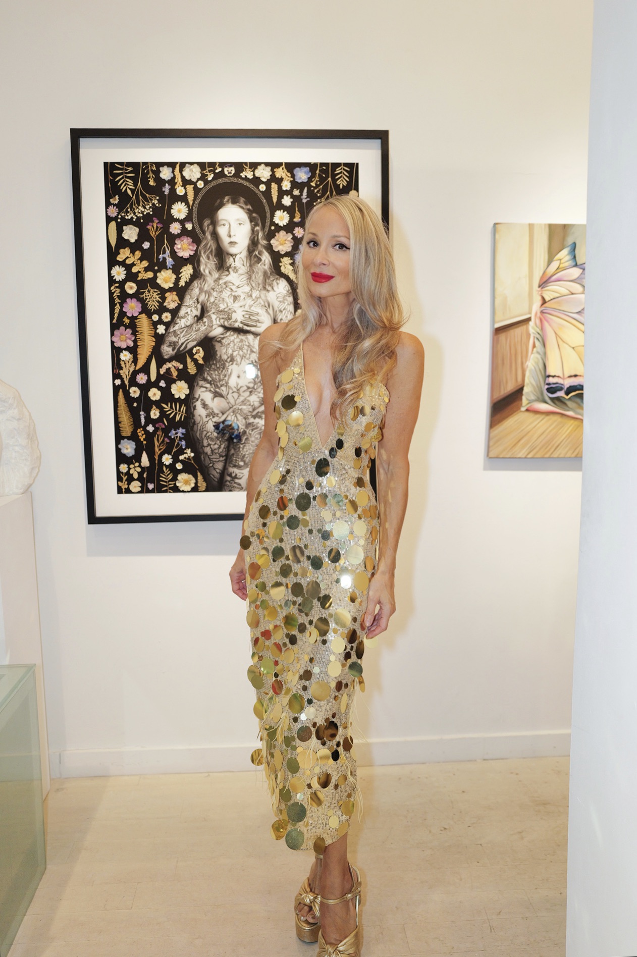 Indira Cesarine at The "DREAM" Exhibition reception, The Untitled Space gallery, NYC, September 25, 2026