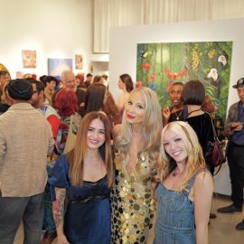 Indira Cesarine, Jo Gamel and Ekaterina Popova at The "DREAM" Exhibition reception, The Untitled Space gallery, NYC, September 25, 2026