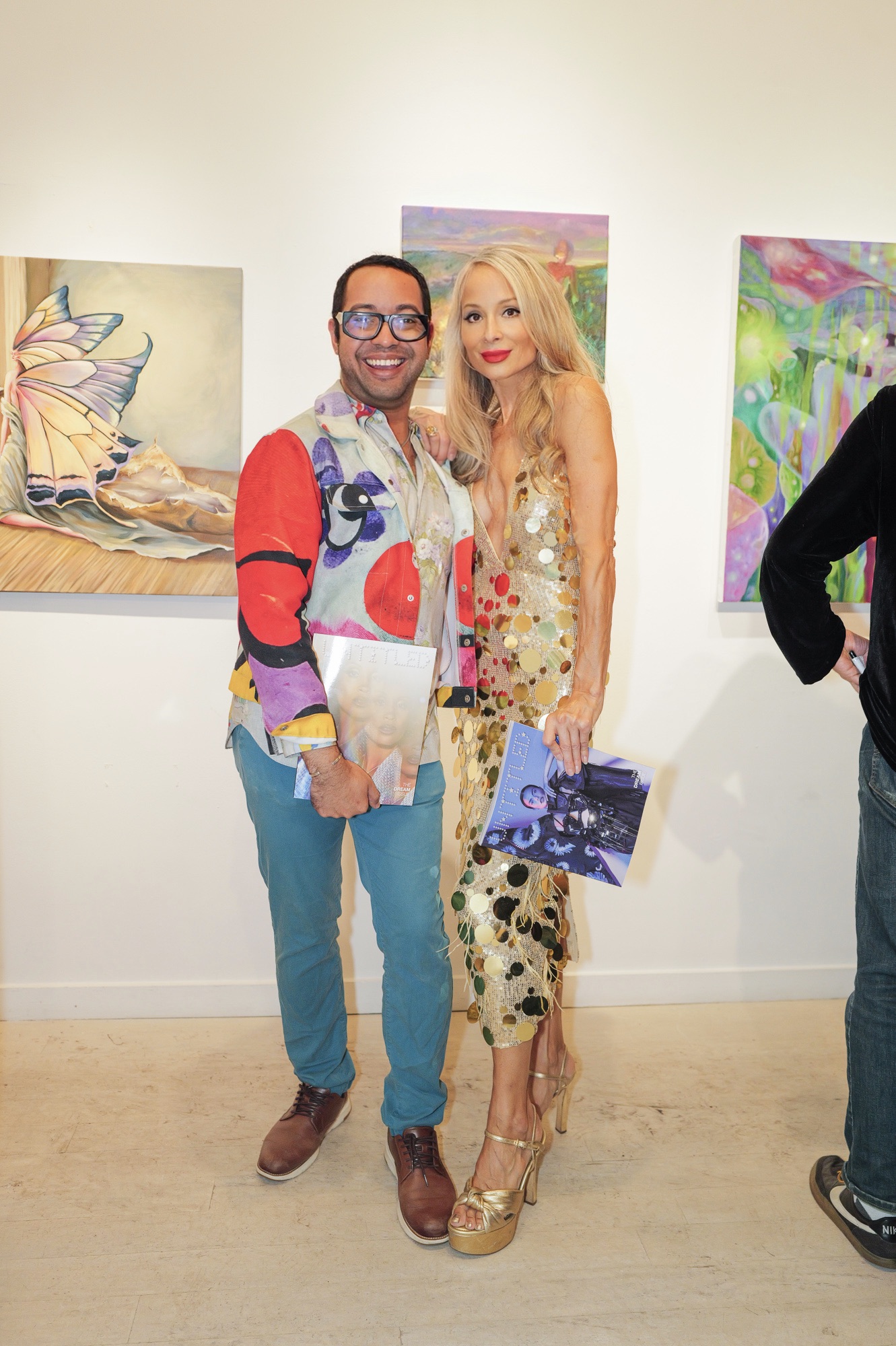 Indira Cesarine and Kristopher Fraser attend The "DREAM" Exhibition reception, The Untitled Space gallery, NYC, September 25, 2026
