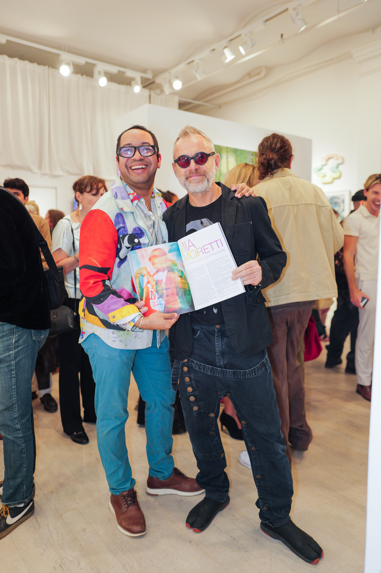 Kristopher Fraser and Alex Korolkovas attend The "DREAM" Exhibition reception, The Untitled Space gallery, NYC, September 25, 2026