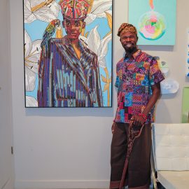 Sunday Olaniyi attends The "DREAM" Exhibition reception, The Untitled Space gallery, NYC, September 25, 2026