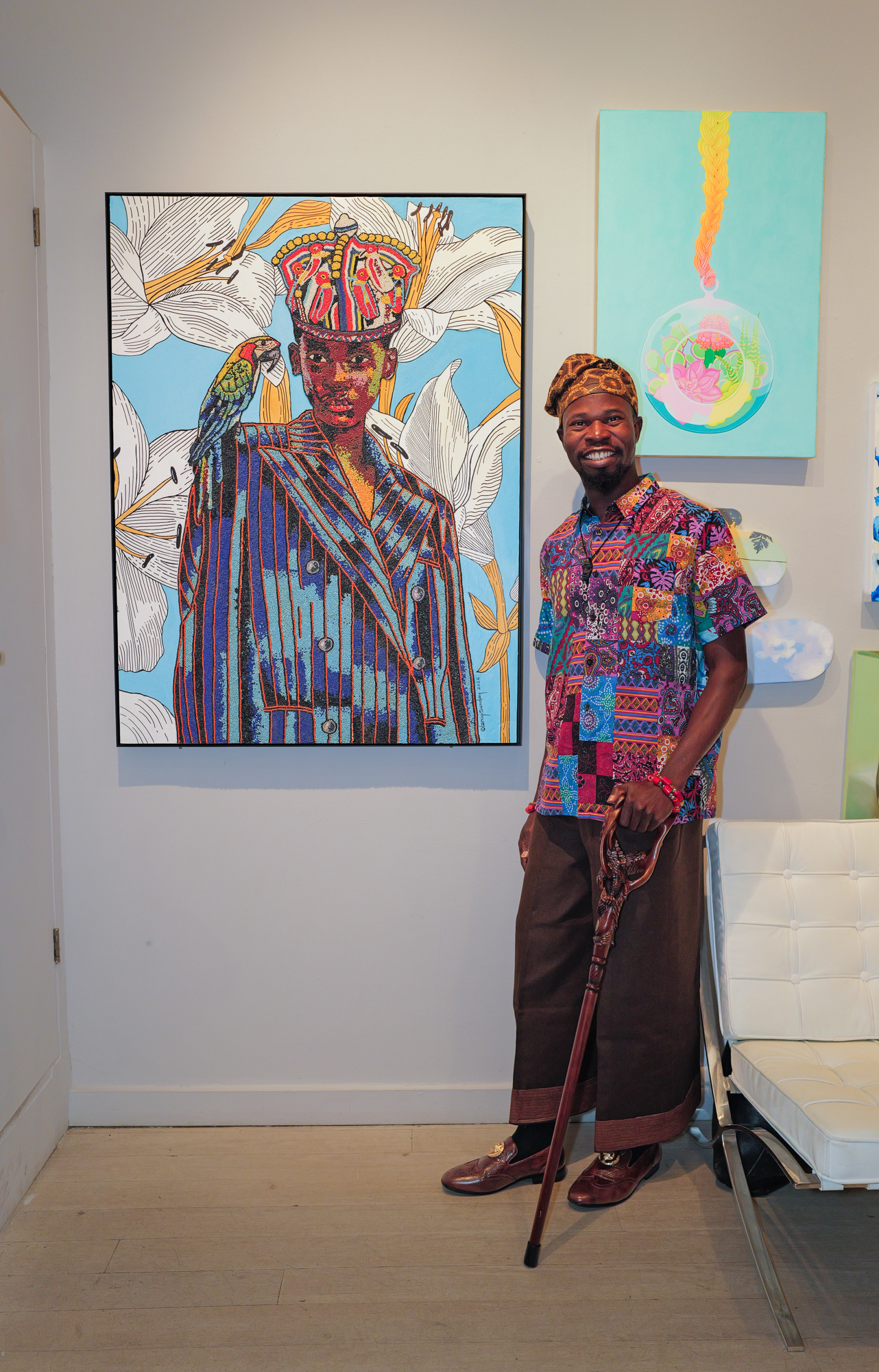 Sunday Olaniyi attends The "DREAM" Exhibition reception, The Untitled Space gallery, NYC, September 25, 2026