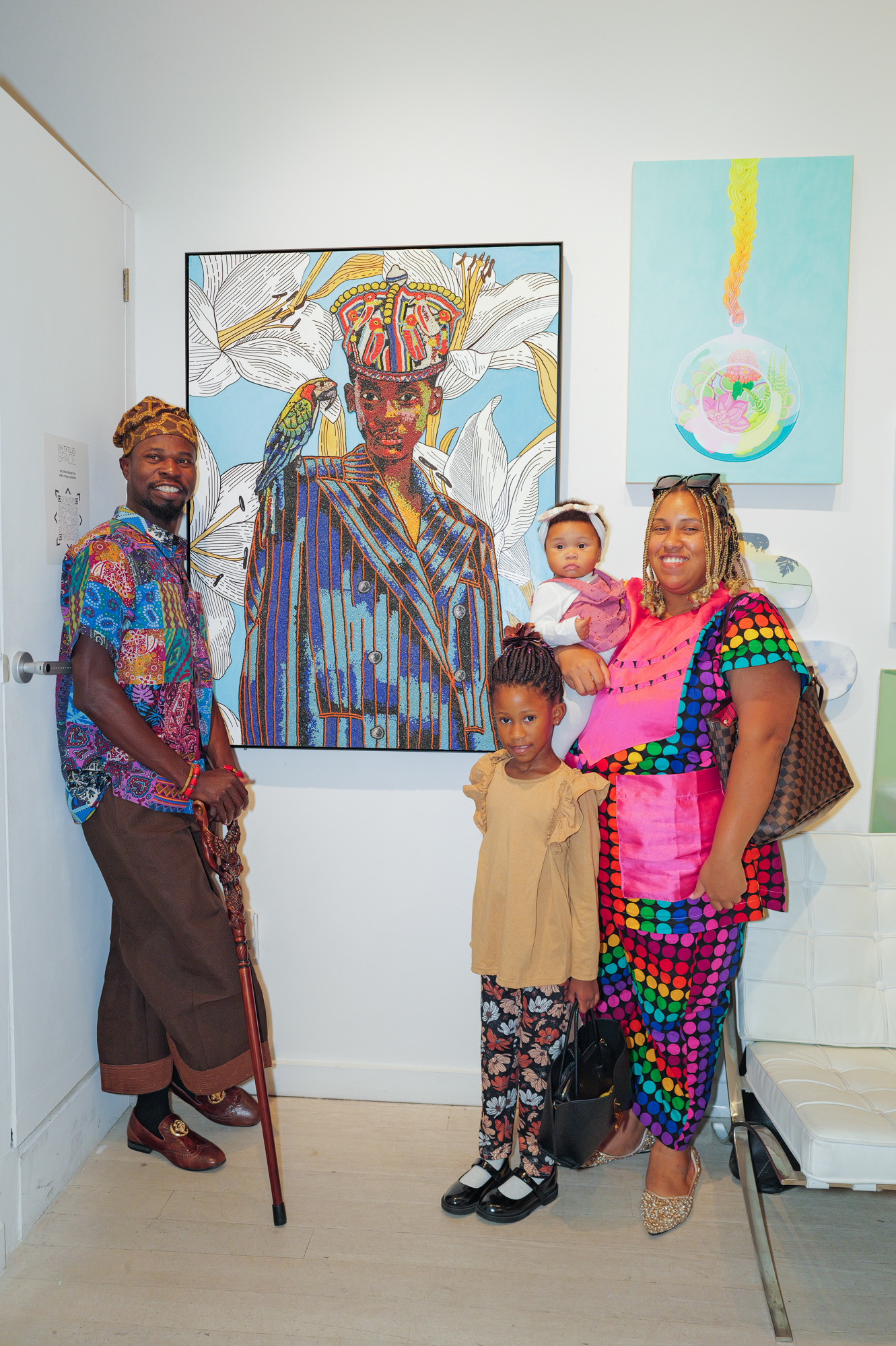 Sunday Olaniyi and guests attend The "DREAM" Exhibition reception, The Untitled Space gallery, NYC, September 25, 2026