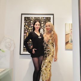 Anna Alimani and Indira Cesarine attend The "DREAM" Exhibition reception, The Untitled Space gallery, NYC, September 25, 2026