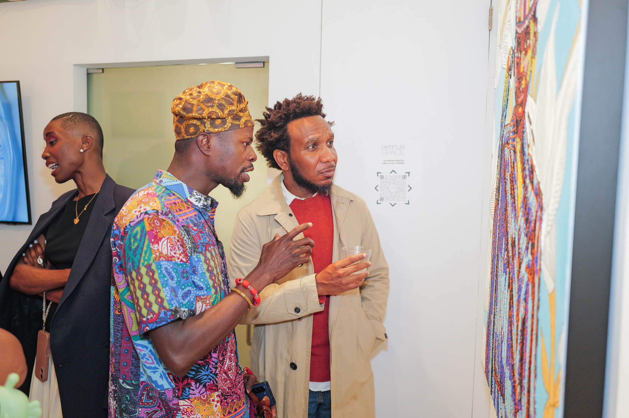 Sunday Olaniyi and guest attend The "DREAM" Exhibition reception, The Untitled Space gallery, NYC, September 25, 2026