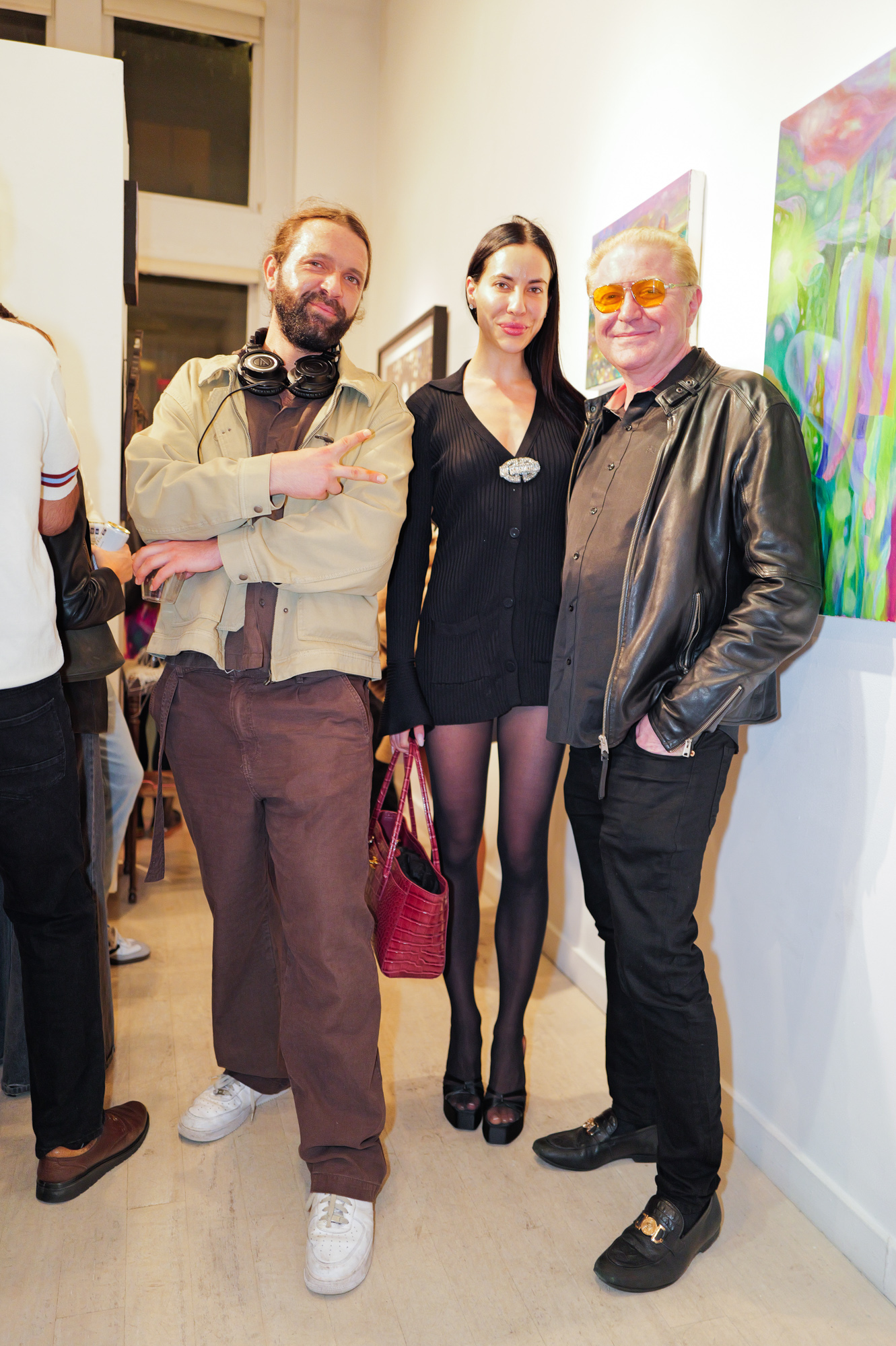 Anna Alimani, David Shusterman, and guest attend The "DREAM" Exhibition reception, The Untitled Space gallery, NYC, September 25, 2026