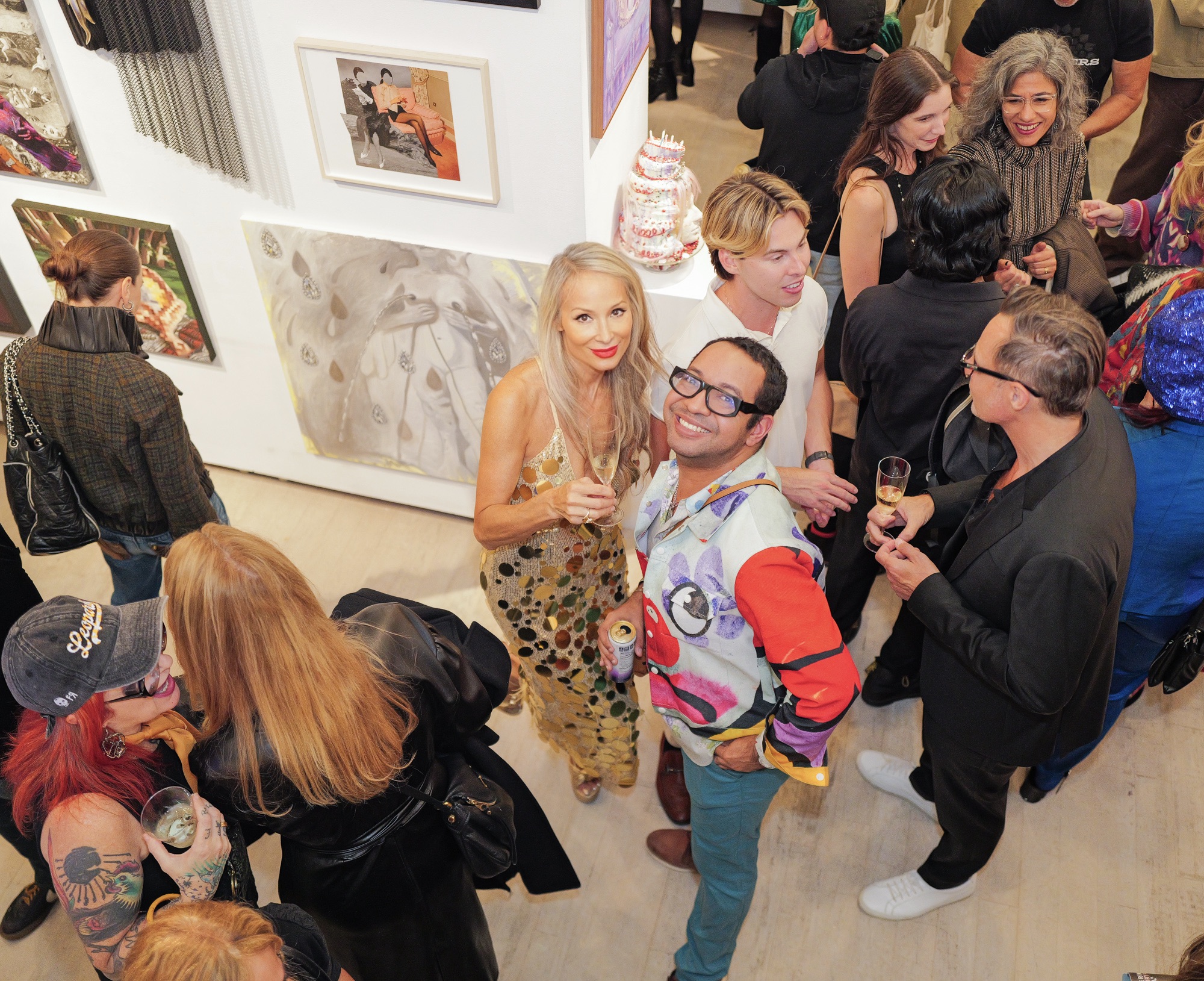 Indira Cesarine and Kristopher Fraser attend The "DREAM" Exhibition reception, The Untitled Space gallery, NYC, September 25, 2026